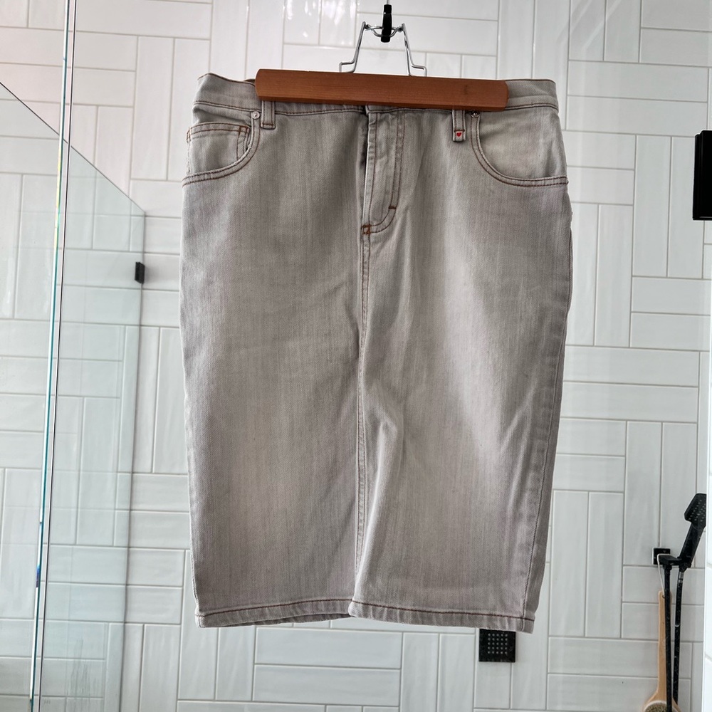 Fiorucci grey jeans skirt